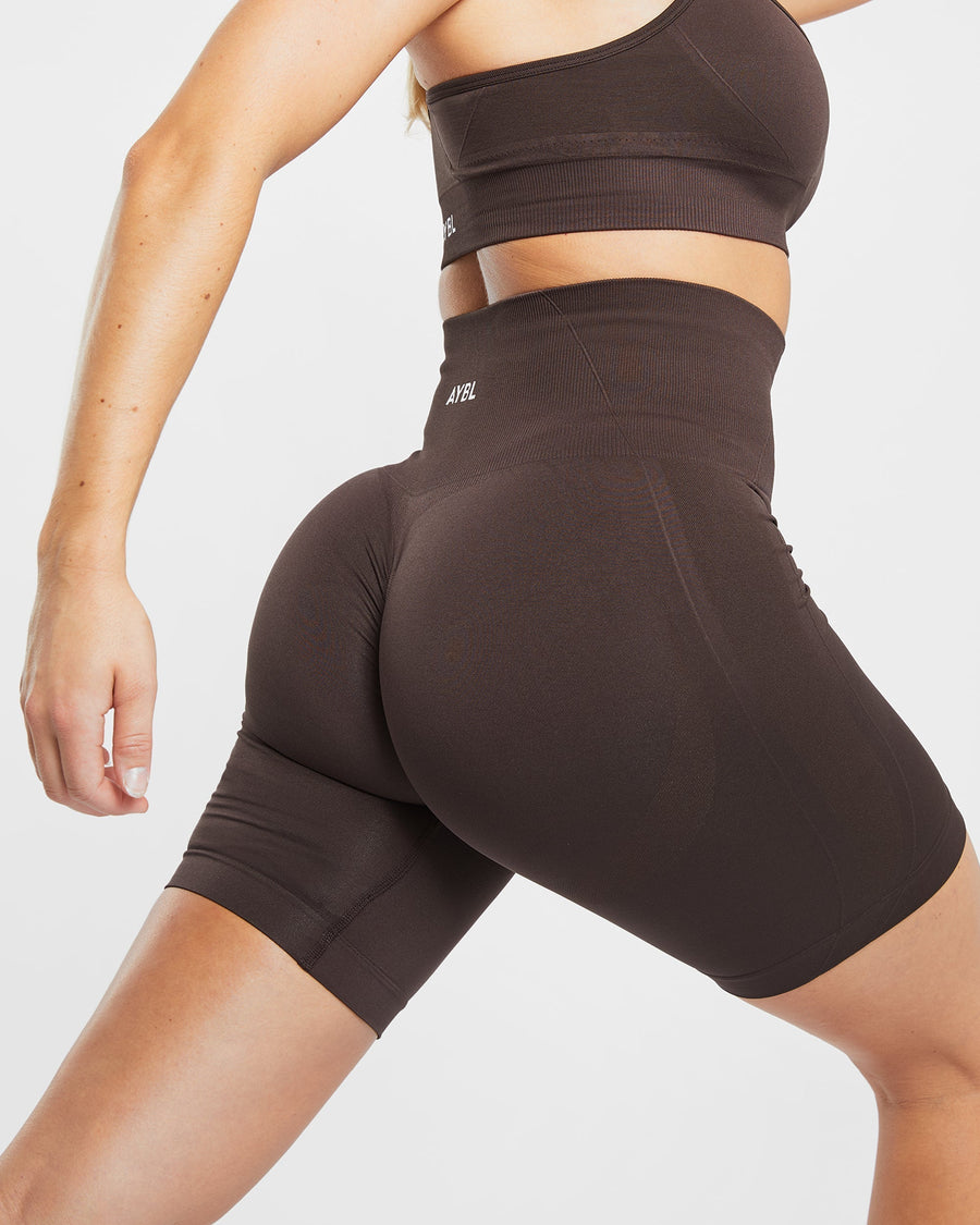 Empower Seamless Cycling Shorts - Cocoa Marron