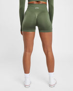 Empower Seamless Shorts - Khaki Vert
