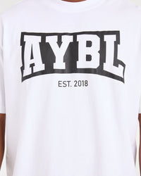 Academy Oversized T Shirt - Blanc