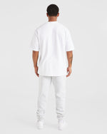 Essential Oversized Joggers - Grey Marl