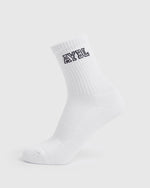 Varsity Crew Socks - Blanc