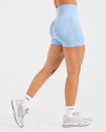 Empower Seamless Shorts - Sky Bleu
