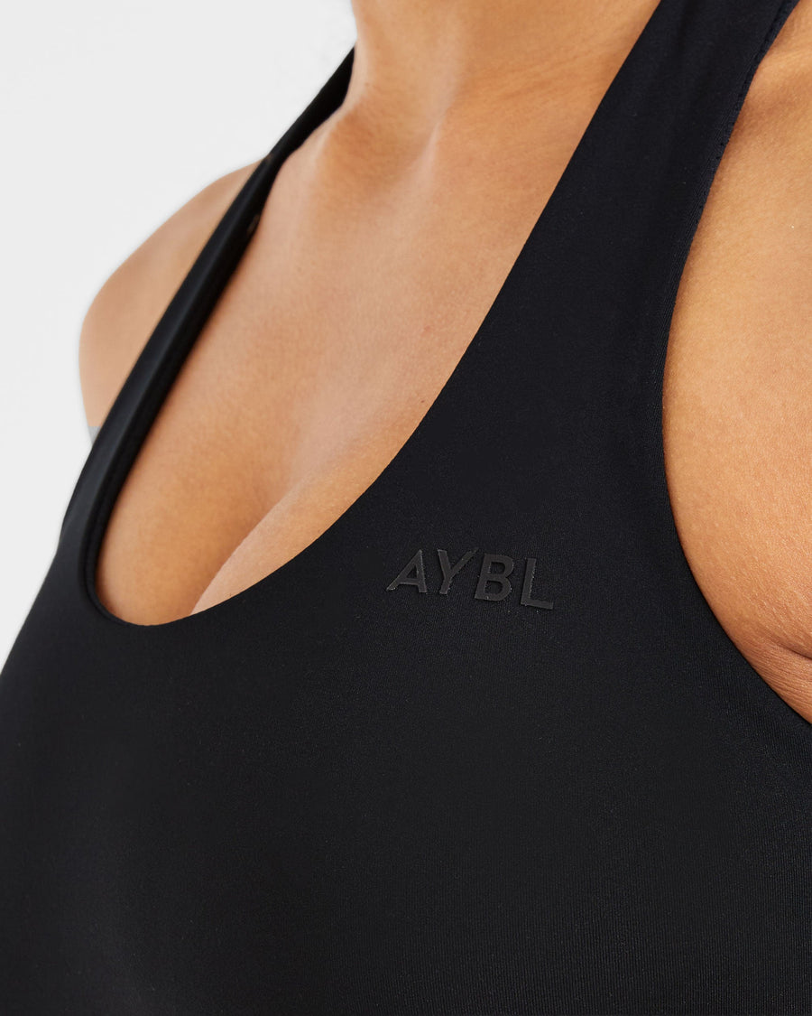 Staple Halterneck Crop Top - Noir