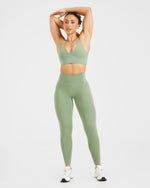 Staple Leggings - Olive Vert