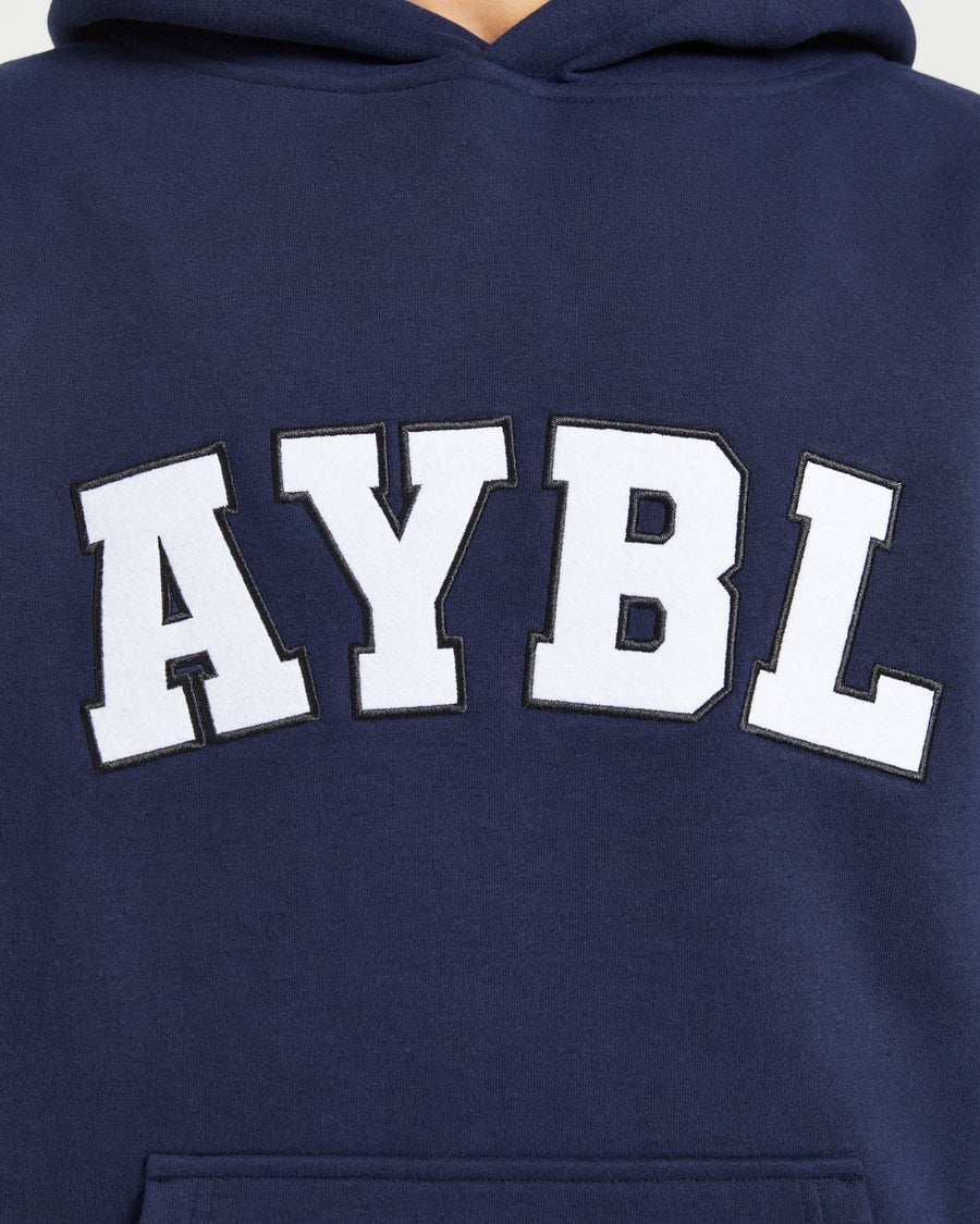 Varsity 2.0 Oversized Hoodie - Navy