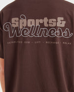 Sports Wellness Oversized T Shirt - Marron