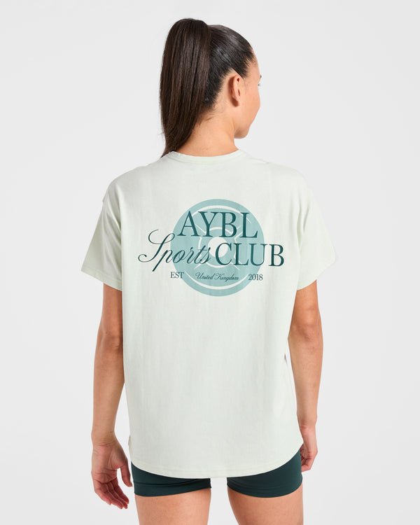 AYBL Sports Club Script Oversized T Shirt - Vert