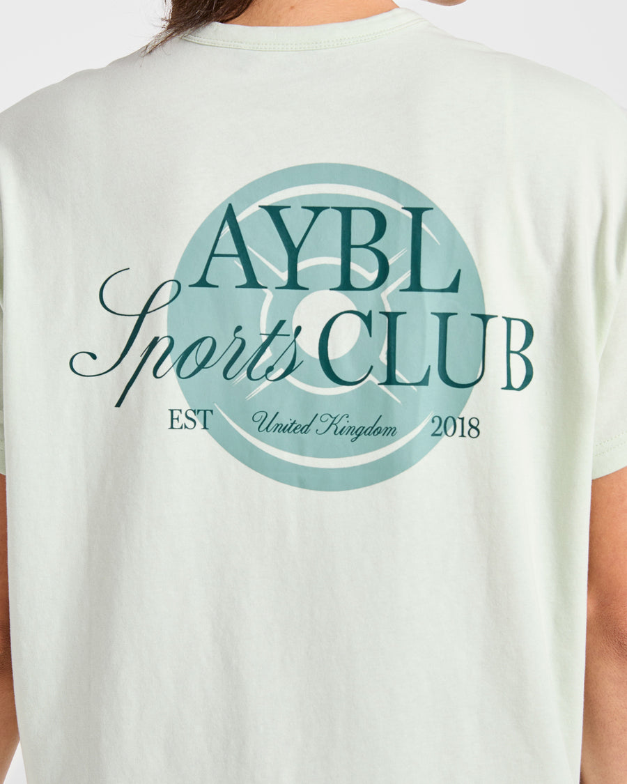 AYBL Sports Club Script Oversized T Shirt - Vert