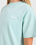 Sports Wellness Oversized T Shirt - Aqua Vert