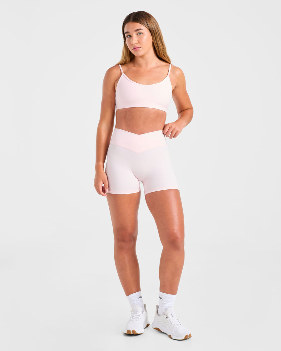 Sculpt Wrap Sports Bra - Iced Rose