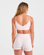 Sculpt Wrap Sports Bra - Iced Rose