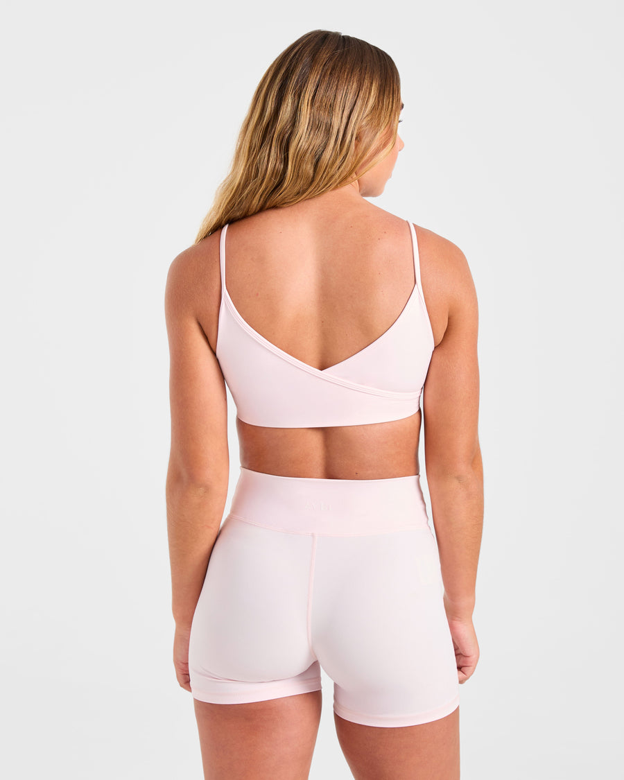 Sculpt Wrap Sports Bra - Iced Rose