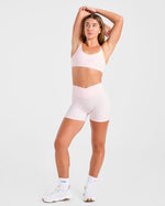 Sculpt Wrap Shorts - Iced Rose