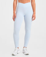 Sculpt Wrap Leggings - Iced Bleu