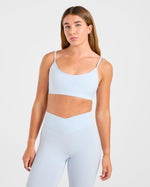Sculpt Wrap Sports Bra - Iced Bleu