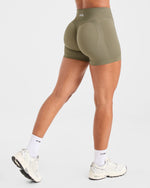 Adapt Seamless Shorts | 4.5" - Muted Olive