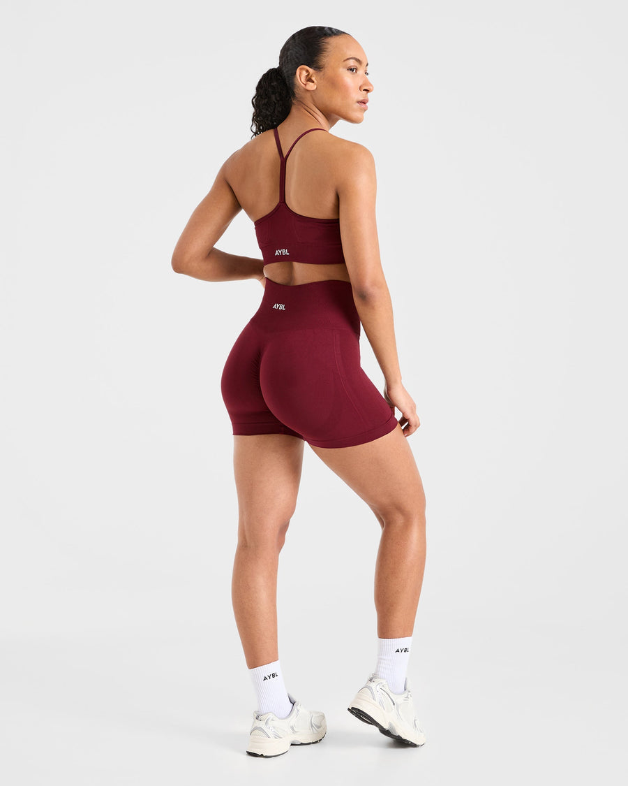 Empower Seamless Sports Bra - Rouge Wine