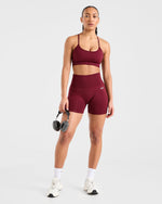 Empower Seamless Shorts - Rouge Wine