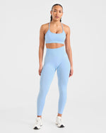 Empower Seamless Sports Bra - Sky Bleu