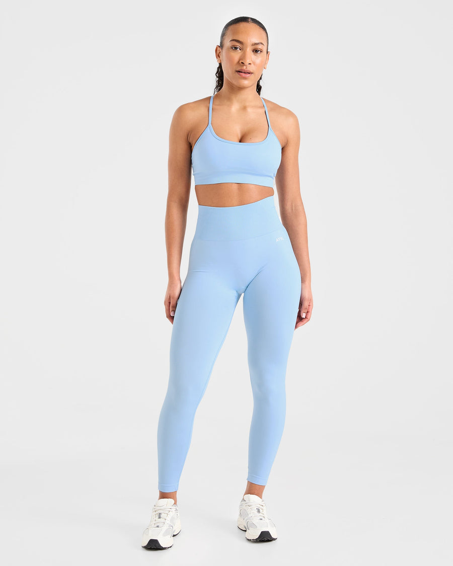 Empower Seamless Sports Bra - Sky Bleu