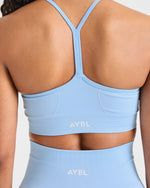Empower Seamless Sports Bra - Sky Bleu