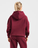 Varsity 2.0 Oversized Hoodie - Rouge Wine
