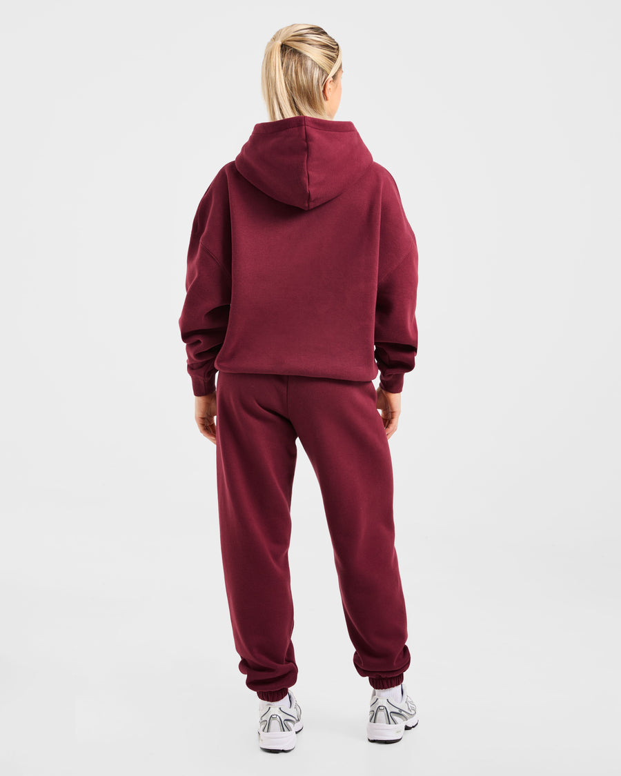 Varsity 2.0 Oversized Joggers - Rouge Wine