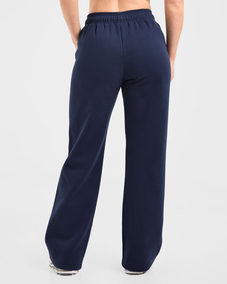 Varsity 2.0 Oversized Straight Leg Joggers - Navy