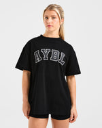 Varsity 2.0 Oversized T Shirt - Noir