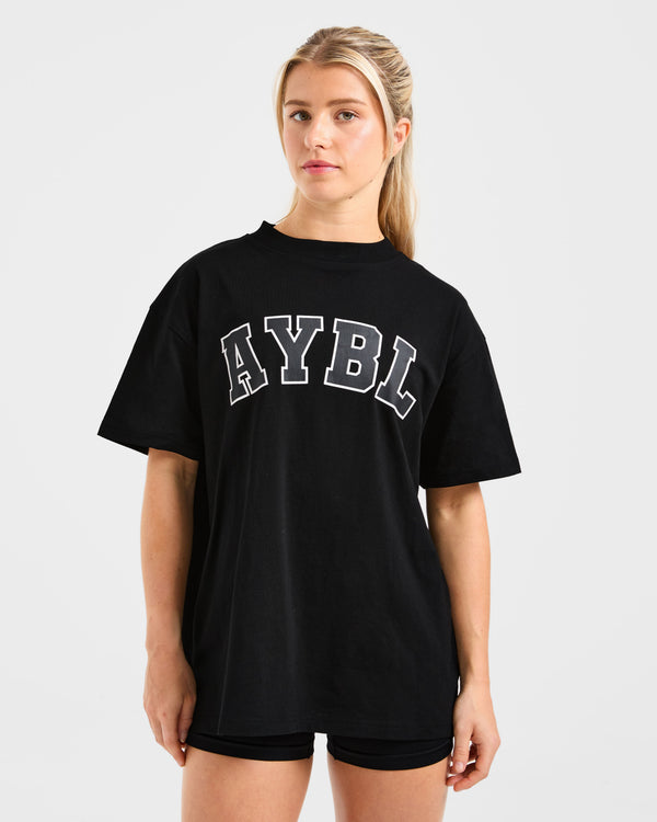 Varsity 2.0 Oversized T Shirt - Noir