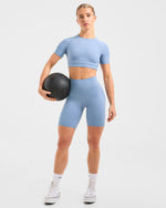 Staple Cycling Shorts - Slate Bleu