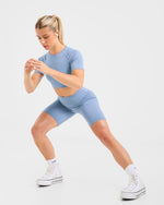 Staple Cycling Shorts - Slate Bleu