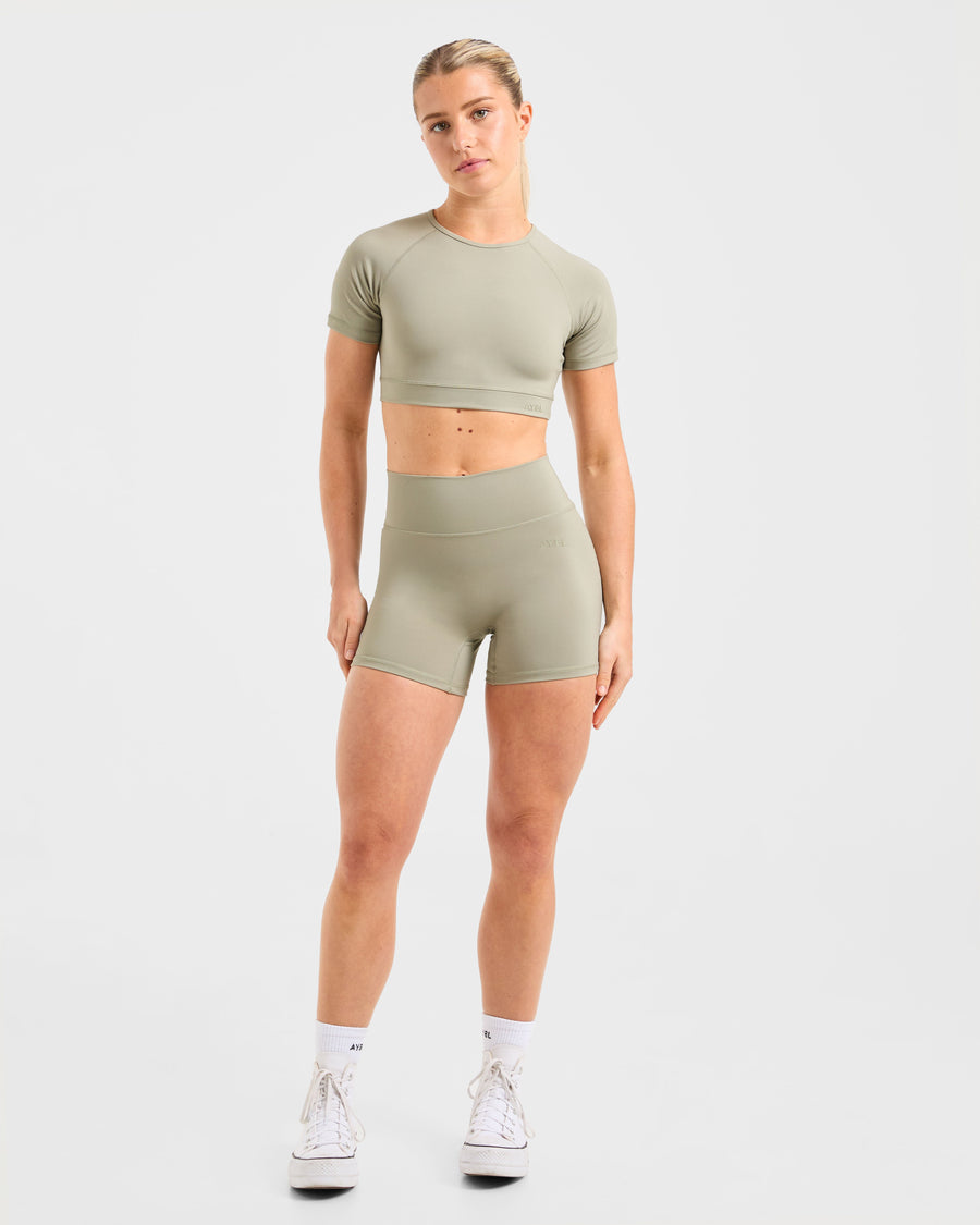 Staple Shorts - Washed Olive