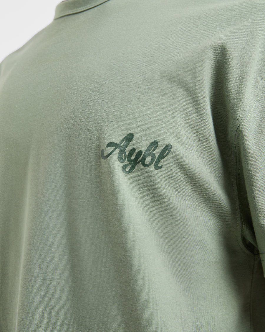 Body Achieve Mind Believe Oversized T Shirt - Vert