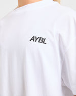 AYBL Sports Club Oversized T Shirt - Blanc