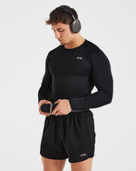 Compression Long Sleeve T Shirt - Noir