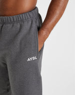 Essential Oversized Joggers - Charcoal Marl