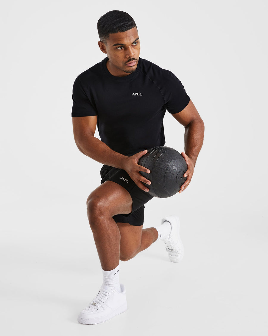 Ascend Seamless T Shirt - Noir