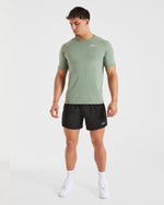 Ascend Seamless T Shirt - Olive Vert