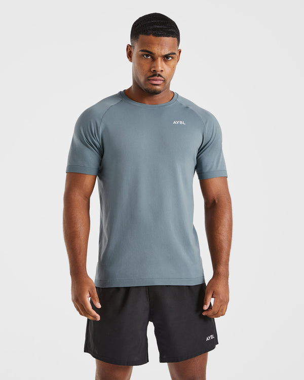 Ascend Seamless T Shirt - Slate Bleu