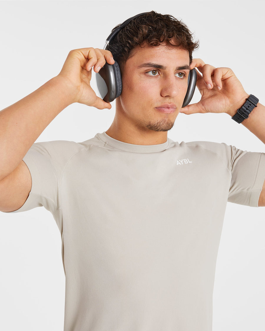 Ascend Seamless T Shirt - Ice Gris