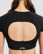 Adapt Seamless Crop Top - Noir