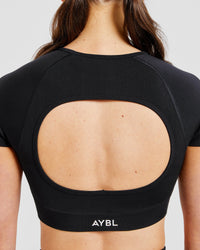 Adapt Seamless Crop Top - Noir