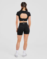 Adapt Seamless Crop Top - Noir