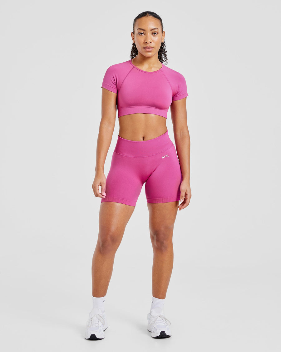 Adapt Seamless Crop Top - Rose