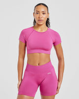 Adapt Seamless Crop Top - Rose