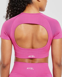 Adapt Seamless Crop Top - Rose