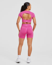 Adapt Seamless Crop Top - Rose