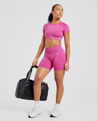 Adapt Seamless Crop Top - Rose