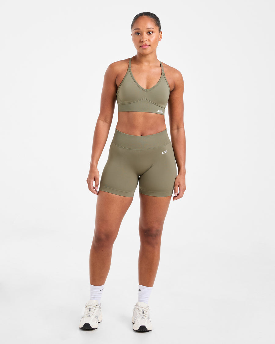 Adapt Seamless Sports Bra - Muted Olive